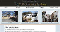 Desktop Screenshot of cliffecountrylodges.co.uk